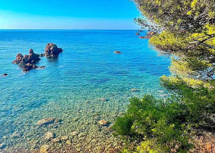 Апартаменти Superbe 4 Couchages Avec Terrasse - Clim - 50m De La Сен-Рафаель